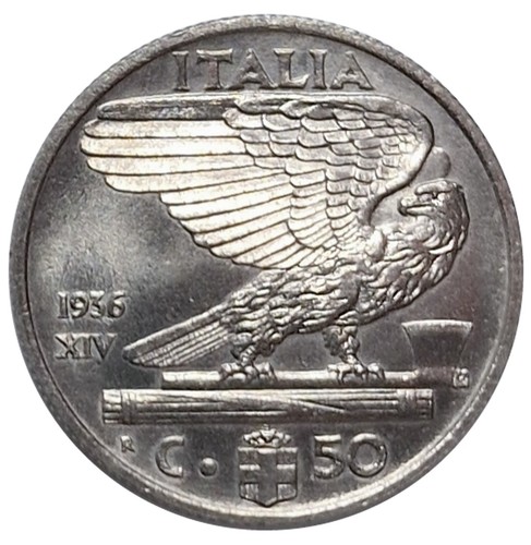Regno italia 50 centesimi - d'italia,