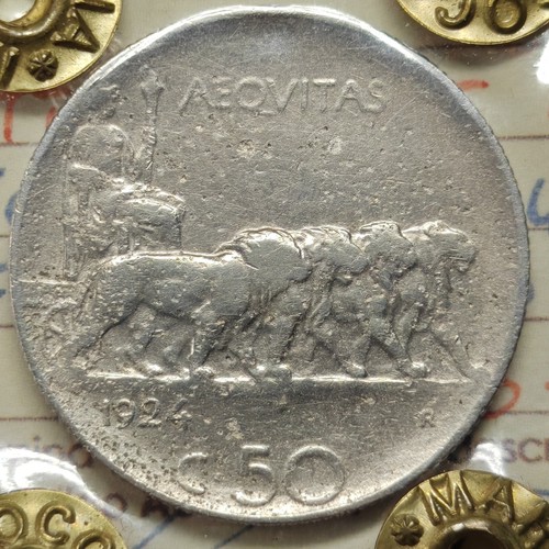 Centesimi 1924 rigato raro - centesimi,