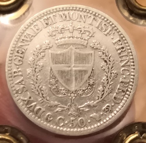 Centesimi 1830 sardegna - 50, 1830,