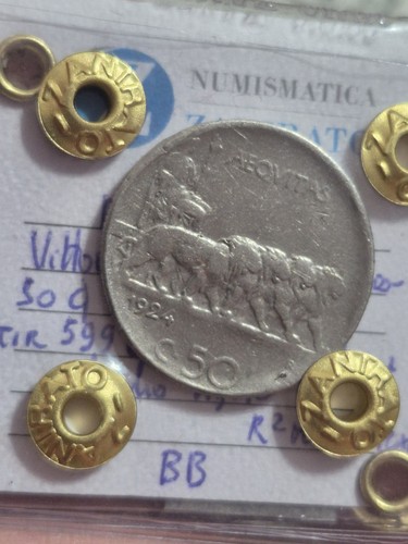 Centesimi 1924 rigato rara - centesimi,