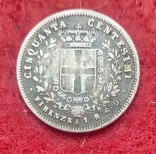 50 CENTESIMI 1860 FIRENZE F